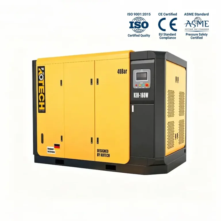 KEH Series High Pressure Two-stage Rotary Screw Air Compressor (20-40 bar) | Kotech