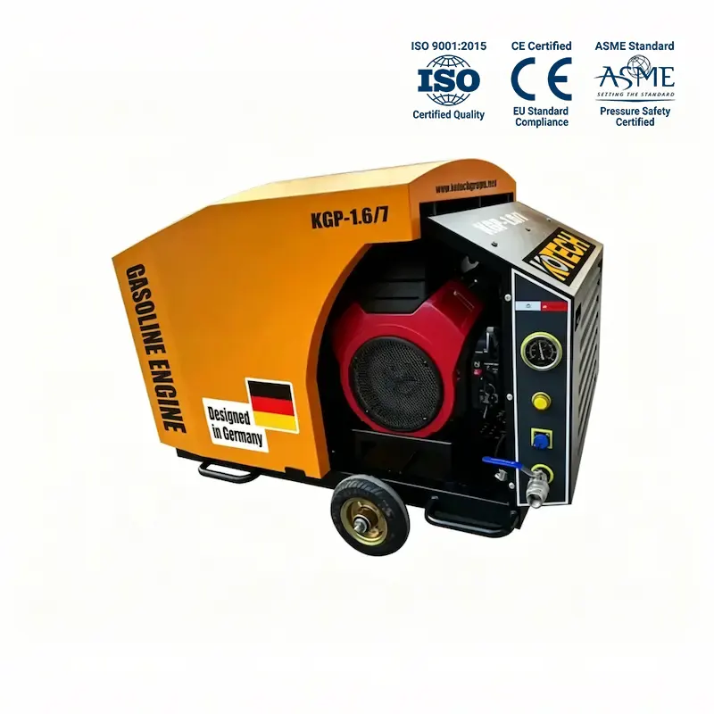 KGP Gasoline Driven Portable Air Compressor Supplier – High Efficiency Screw Type for Construction & Mining