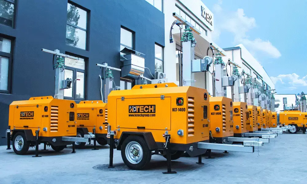 KLT Series Portable Diesel Engine Powered LED Light Tower5