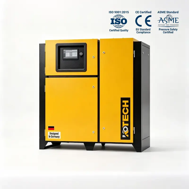 KSB Series Belt Drive Screw Air Compressor | Efficient & Compact Industrial Air Solution