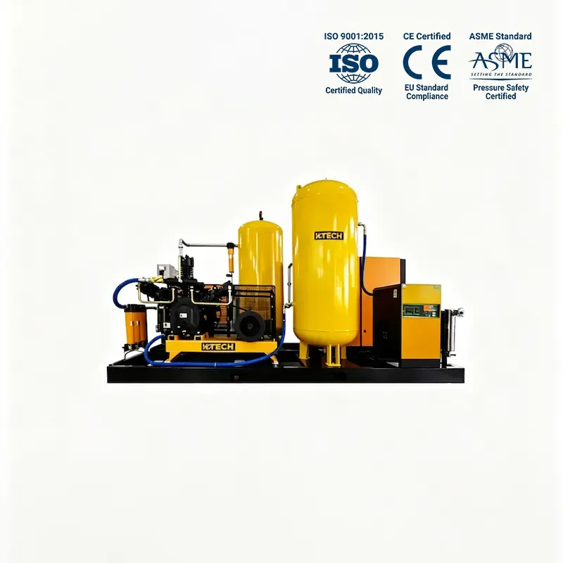 KT Series 20-40 Bar Medium Pressure PET Piston Air Compressor - Kotech Group