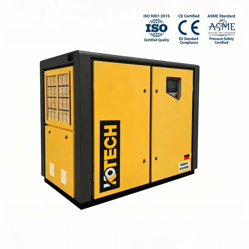 ISO Class 0 Oil-Free Water Lubricated Screw Air Compressor | KWI Series Stainless Steel Design | Kotech Group