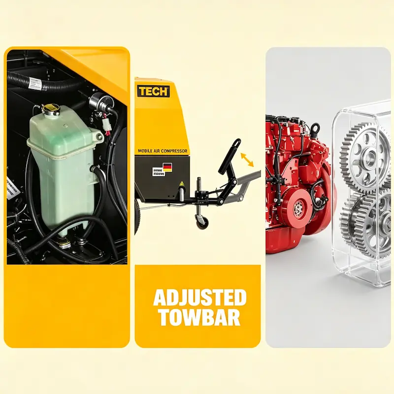 Large Diesel Mobile Air Compressor