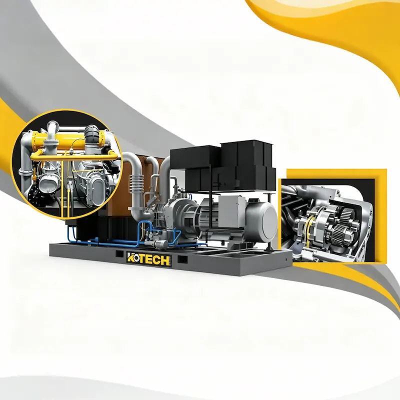 100% Oil Free Dry Screw Air Compressor