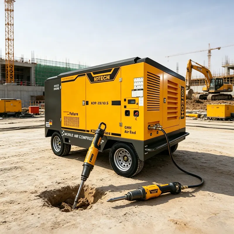 Why Standard Air Compressors Fail in Middle East Summer Deserts? Real Field Pain Points & KOTECH’s Practical High-Temp Fixes
