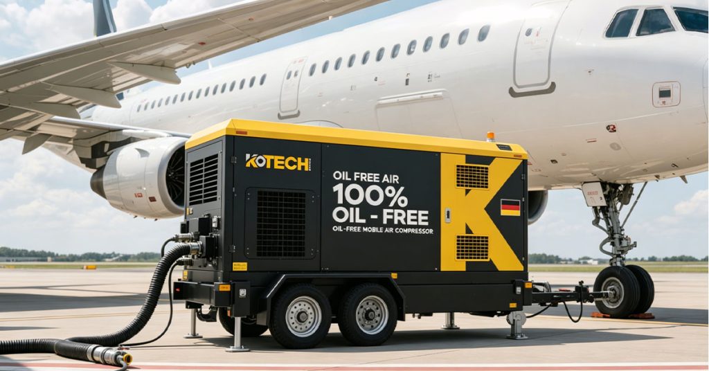 From Engine Start to Cabin Air — KOTECH Oil-Free Compressors Power the Full Spectrum of Aircraft Ground Support