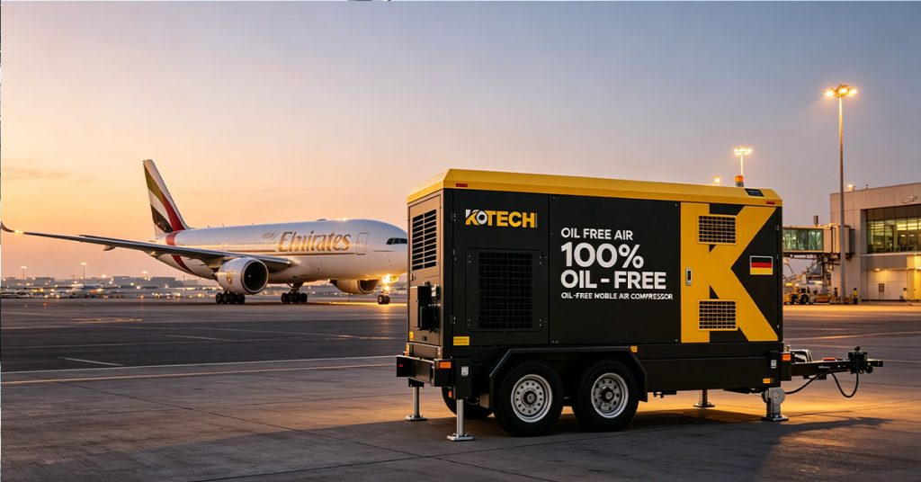 Could a Drop of Oil Ground Your Entire Fleet? KOTECH Oil-Free Compressors Keep Airport Operations Safe.