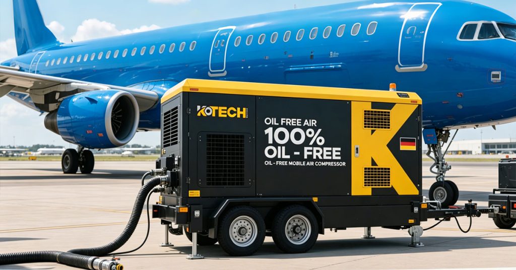 100% Oil-Free Mobile Air Compressors — The Pure Air Solution for Airport Ground Support Operations