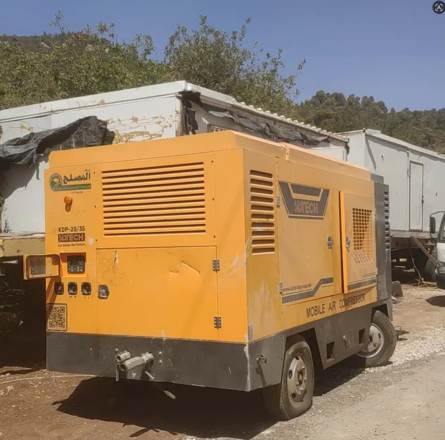 Kotech KDP-25/35 Twin-Pressure Compressor Powers Deep Water Well Drilling in Jordan