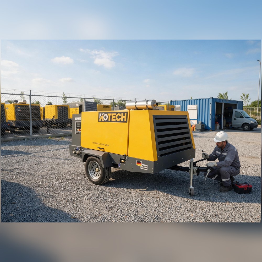 Compressores de ar diesel com pressão ajustável: um guia para frotas de aluguel